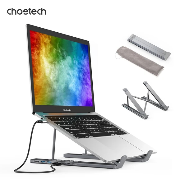 Choetech HUB-M48 7-in-1 Type-C To HDMI HUB Laptop Stand