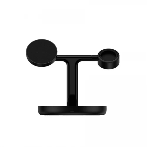 Baseus Swan 3-in-1 Wireless Magnetic Charging Bracket 20W Black（ Quick Charger 12V/2A(CN) Black +USB For type-C 3A 1m)